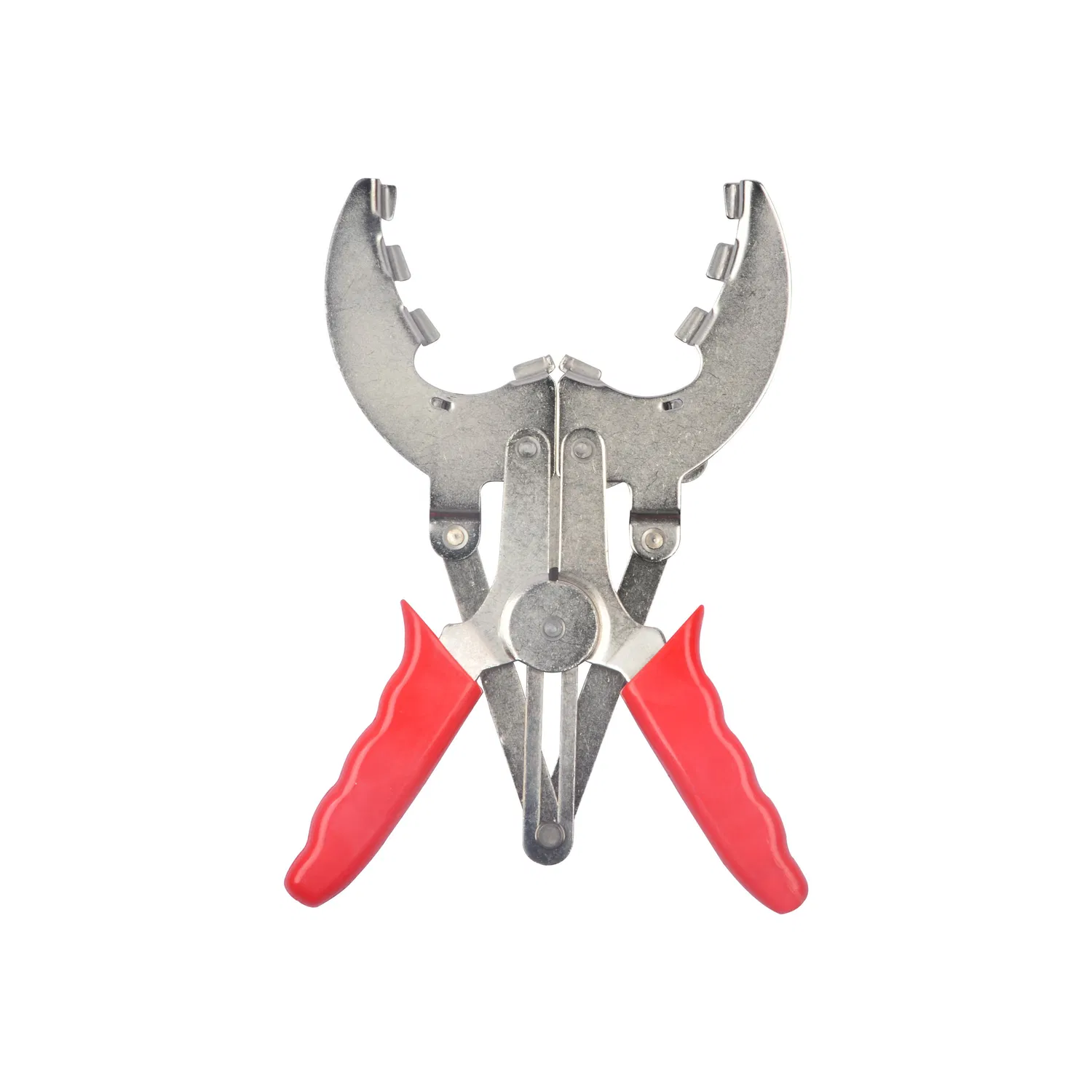Pinza per installazione fasce elastiche motore